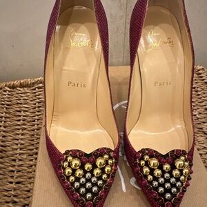 Christian Louboutin Coralta Mia 100 Glitter Tisse